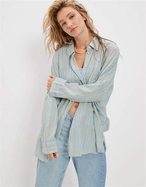 american eagle oversized shirt